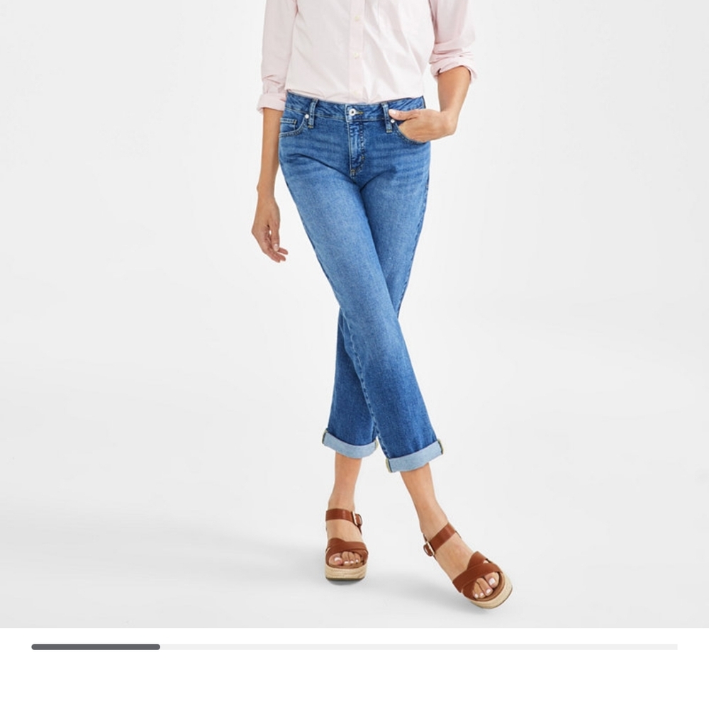Style & Co MidRise Relaxed Girlfriend Jeans
